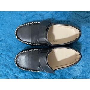 Fromosa Toddler Boys Girls Leather Loafer Little Kids Soft Slip-On Dress Shoes